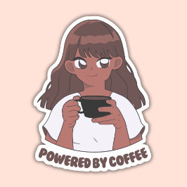 Adesivo Alimentado Por Café, Alimentado Por Café