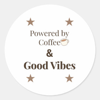 Adesivo Alimentado por Café & Boas Vibrações