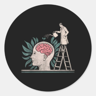 Adesivo Alimentando a Consciência da Saúde Mental Prevenir