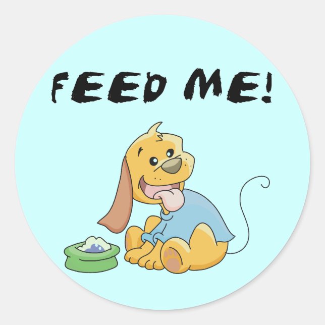 Adesivo Alimente-me Camisetas e presentes (Frente)