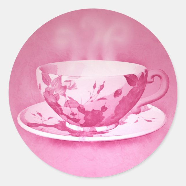 Adesivo Alinchos de Teacup Rosa Encantados (Frente)