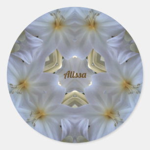 ADESIVO ALISSA ~ PÁSCOA LILY BRANCO RELIGIOSO ~