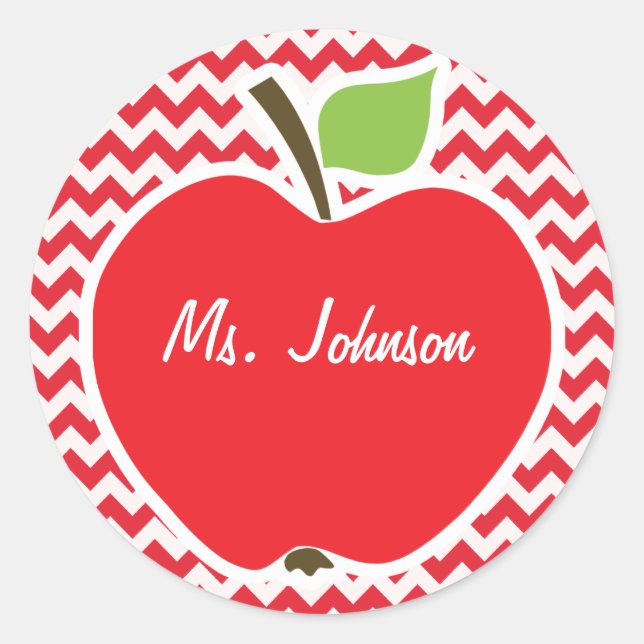 Adesivo Alizarin Crimson Chevron (Frente)