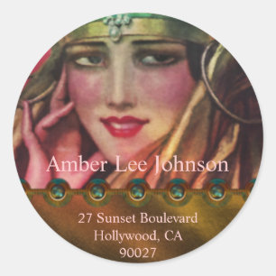 Adesivo Alkmaar Kashmir em Dourado e rosa