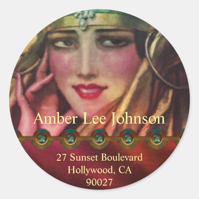 Adesivo Alkmaar Kashmir no vermelho & no ouro (Frente)