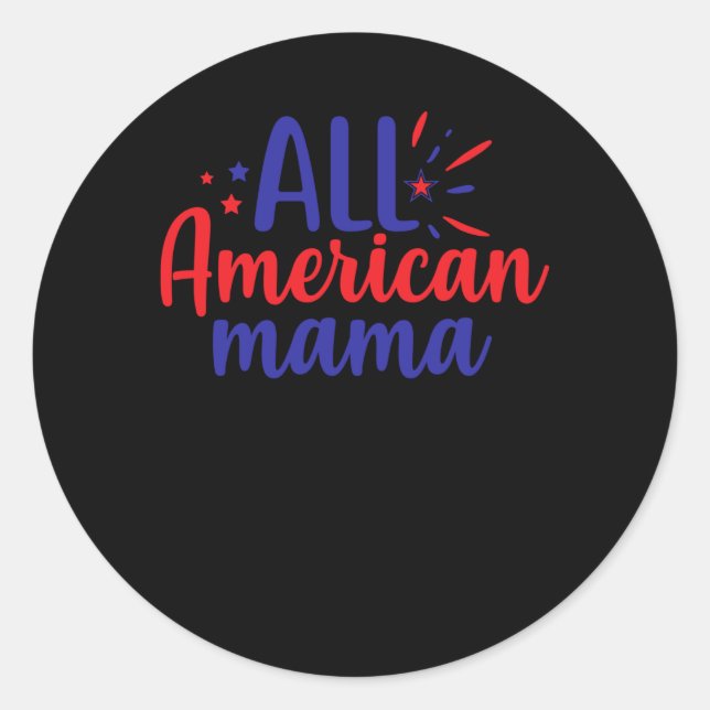 Adesivo All American Mama (Frente)