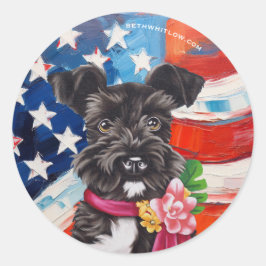 Adesivo All American Mini Schnauzer