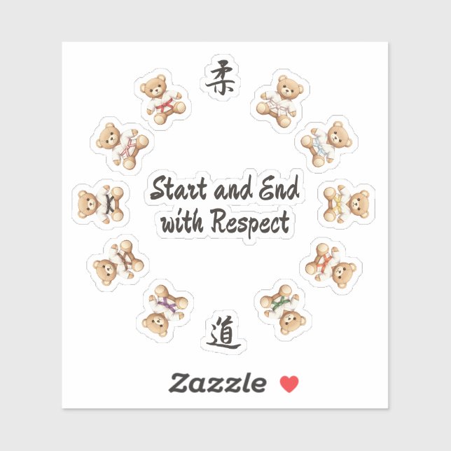 Adesivo 【all】For all judo lovers, young and old. (Folha)