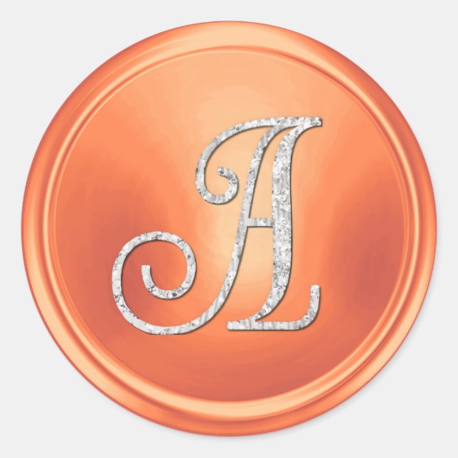 Adesivo ALL INITIALS Silver Monogram 3 Copper (Frente)