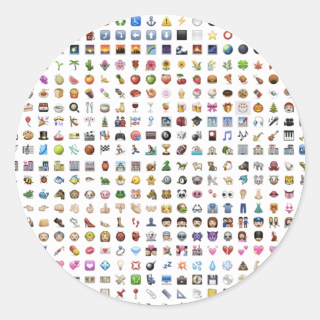 Adesivo All iPhone/iOS emojis (Frente)