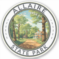 Allaire State Park New Jersey Viagem Art Crachá
