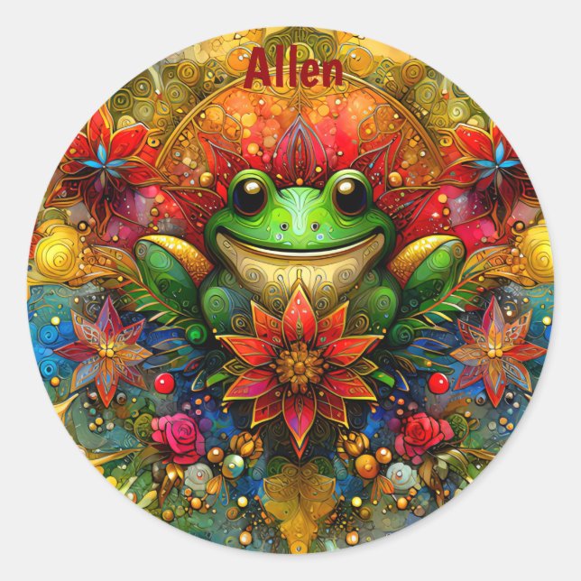 Adesivo ALLEN ~ SHINY SAPO DE Natal ~ (Frente)