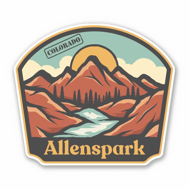 Adesivo Allenspark, Colorado (Frente)