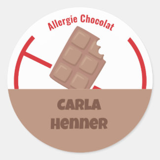 Adesivo Allergie Chocolat