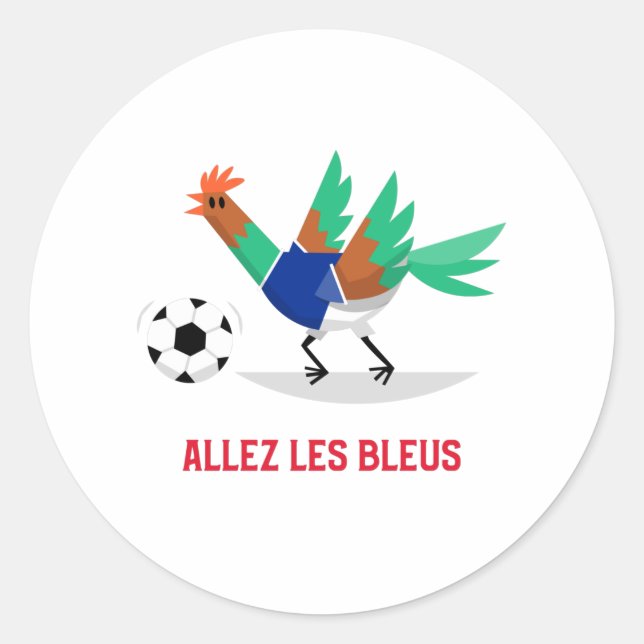 Adesivo Allez les Bleus France Soccer (Frente)