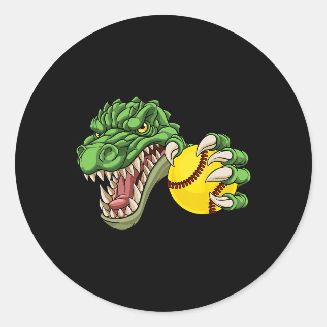 Adesivo Alligator Crocodile Dinosaur Softll Character  (Frente)