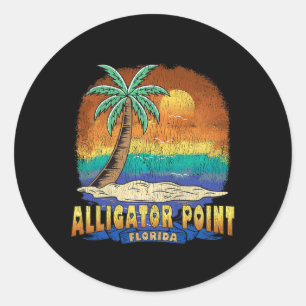 Adesivo Alligator Point Florida Vintage afressou Souveni