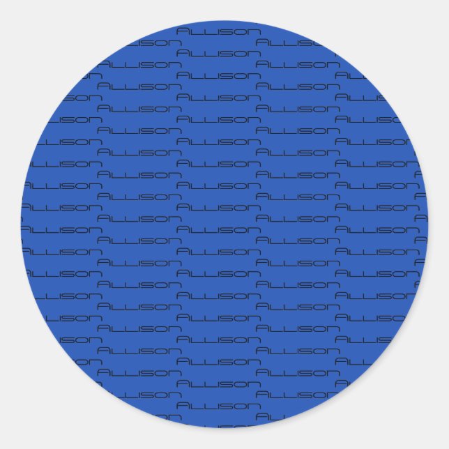 Adesivo Allison - repetir padrão - fonte geométrica (Frente)