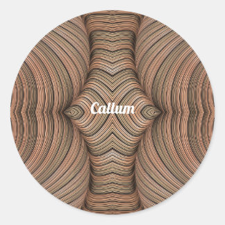 Adesivo ALLUM ~ Formas Bonito de castanho - Fractal ~