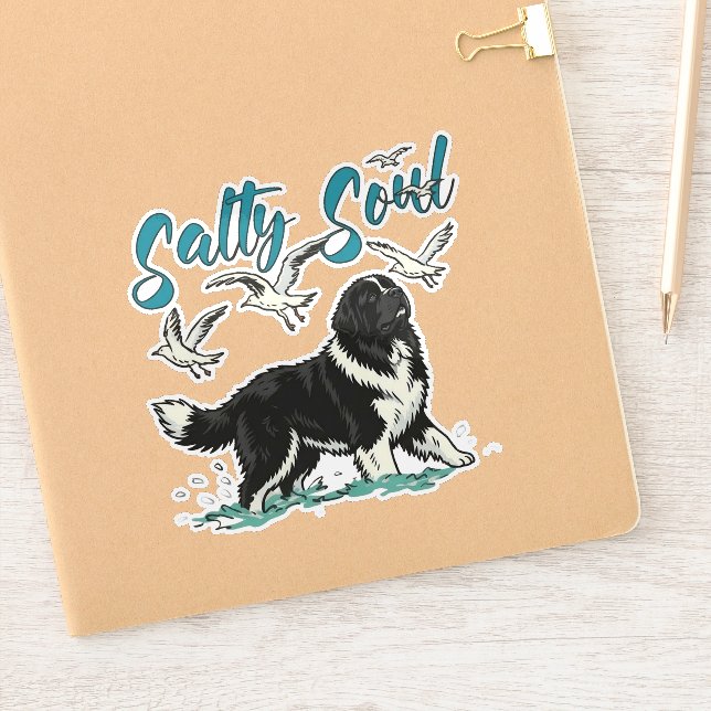 Adesivo Alma Salgada – Design Costeiro de Terra Nova (Notebook)