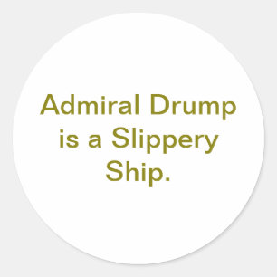 Adesivo Almirante Drump Hankamer Artjunkhaus Navio Escorre