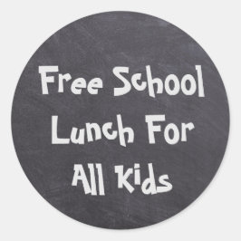 Adesivo Almoço Escolar Gratuito Para Todas As Crianças
