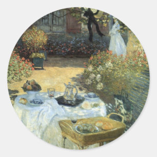 Adesivo Almoço por Claude Monet, impressionismo do vintag