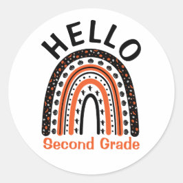 Adesivo Alô, professor de segundo grau Halloween boho arco