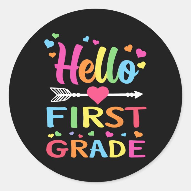 Adesivo Alô, Professora Do 1º Ciclo Da rua De Volta À Esco (Frente)