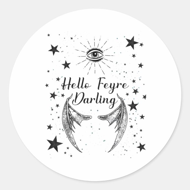Adesivo Alô Querido Acotar Design Feyre (Frente)