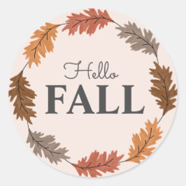 Adesivo Alô: Vinhetas de outono de Watercolor