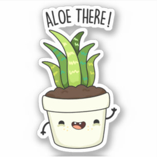 Adesivo Aloe Ali Bonito Aloe Vera Pun Sticker