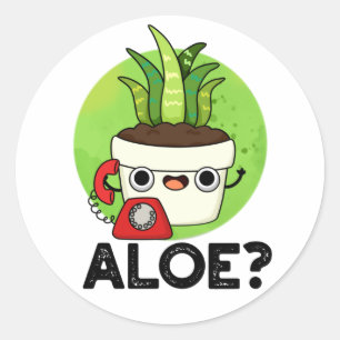 Adesivo Aloe Funny Plant Hello Pun