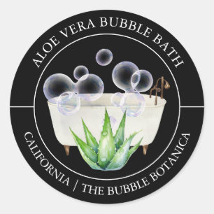 Adesivo Aloe Vera Bubble Bath label