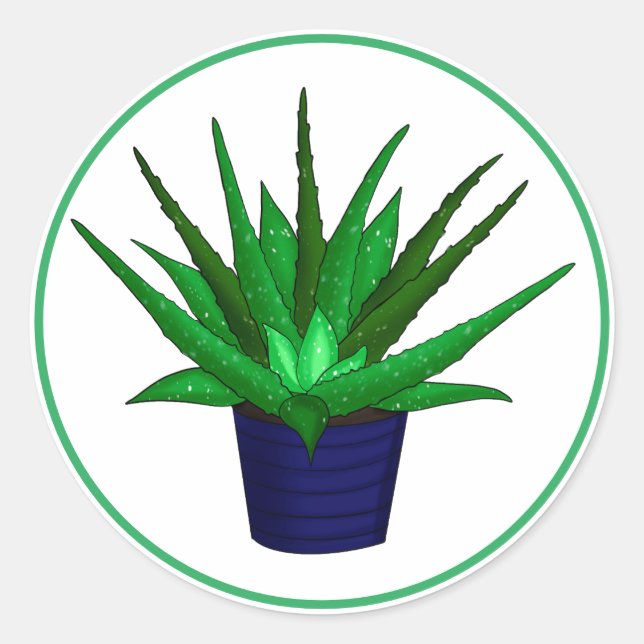 Adesivo Aloe Vera Dobra De Arte Familiar (Frente)