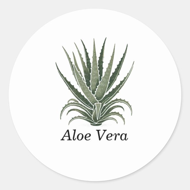 Adesivo Aloe Vera Plant Herbal Apothecary (Frente)