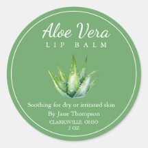 Aloe vera Salve / Rótulo do balão