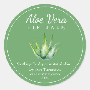Adesivo Aloe vera Salve / Rótulo do balão