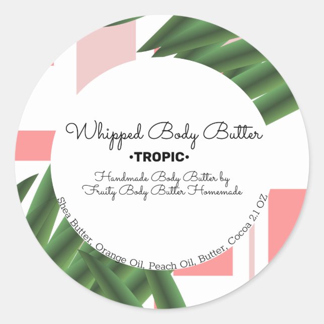 Adesivo Aloe Whip Body Butter Branding Packaging (Frente)