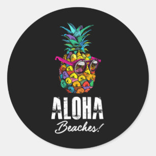 Adesivo Aloha Beaches! Férias Divertidas Havaianas E De Ve