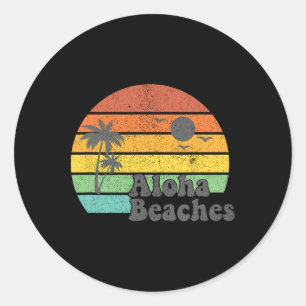 Adesivo Aloha Beaches Retro Beach Vacation Summer Cote Wo