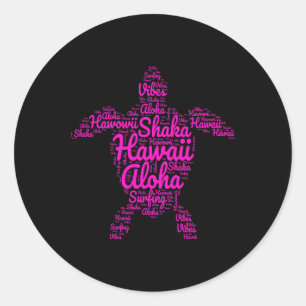 Adesivo Aloha Eu Amo Tartarugas Marinhas Do Havaí Vibe De
