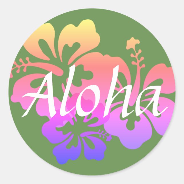 Adesivo Aloha Flowers II Stickers (Frente)