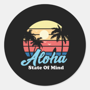 Adesivo Aloha Havaí Souvenir de Surfista de Praia Havaiano
