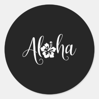 Adesivo Aloha Havaiana Hibiscus Flower Surfer Maui Kauai H