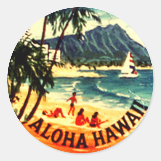 Adesivo Aloha Hawaii (Frente)