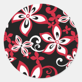 ADESIVO ALOHA HAWAII (NEGRO/VERMELHO) - ESTICADOR ROUND CL