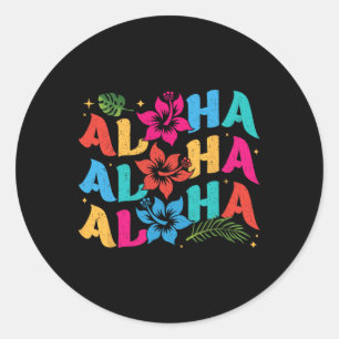 Adesivo Aloha Hawaiian Summer Hawaii Vacina Homens Com