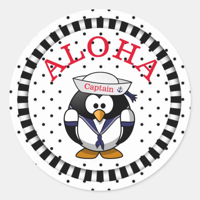 Adesivo Aloha Penguin (Frente)