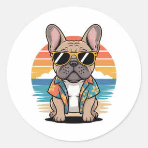 Adesivo Aloha Pup – Vibrações de Praia Legais de Bulldog F
